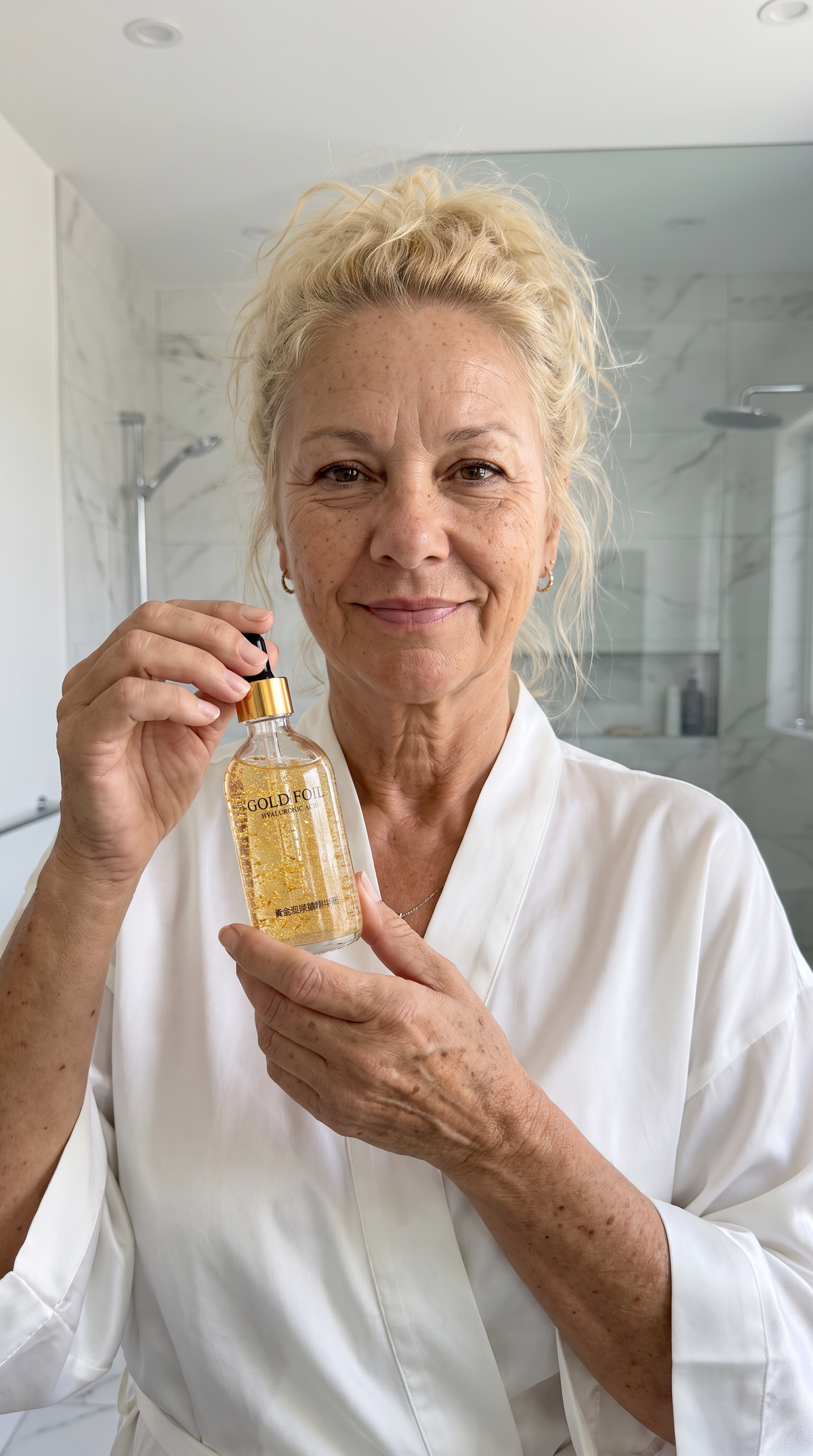 Sérum Visage Or 24K & Acide Hyaluronique – Anti-Âge & Éclat Lumineux 100 ml