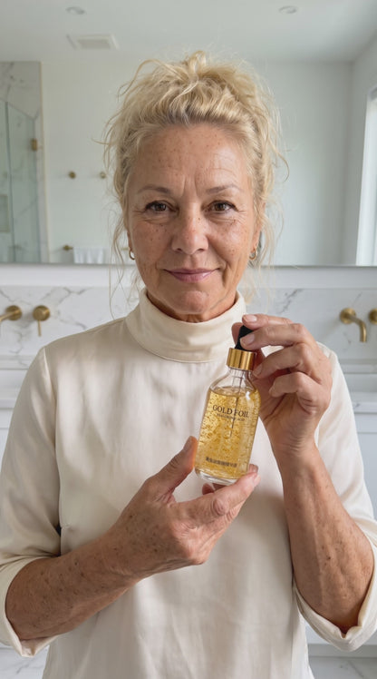 Sérum Visage Or 24K & Acide Hyaluronique – Anti-Âge & Éclat Lumineux 100 ml
